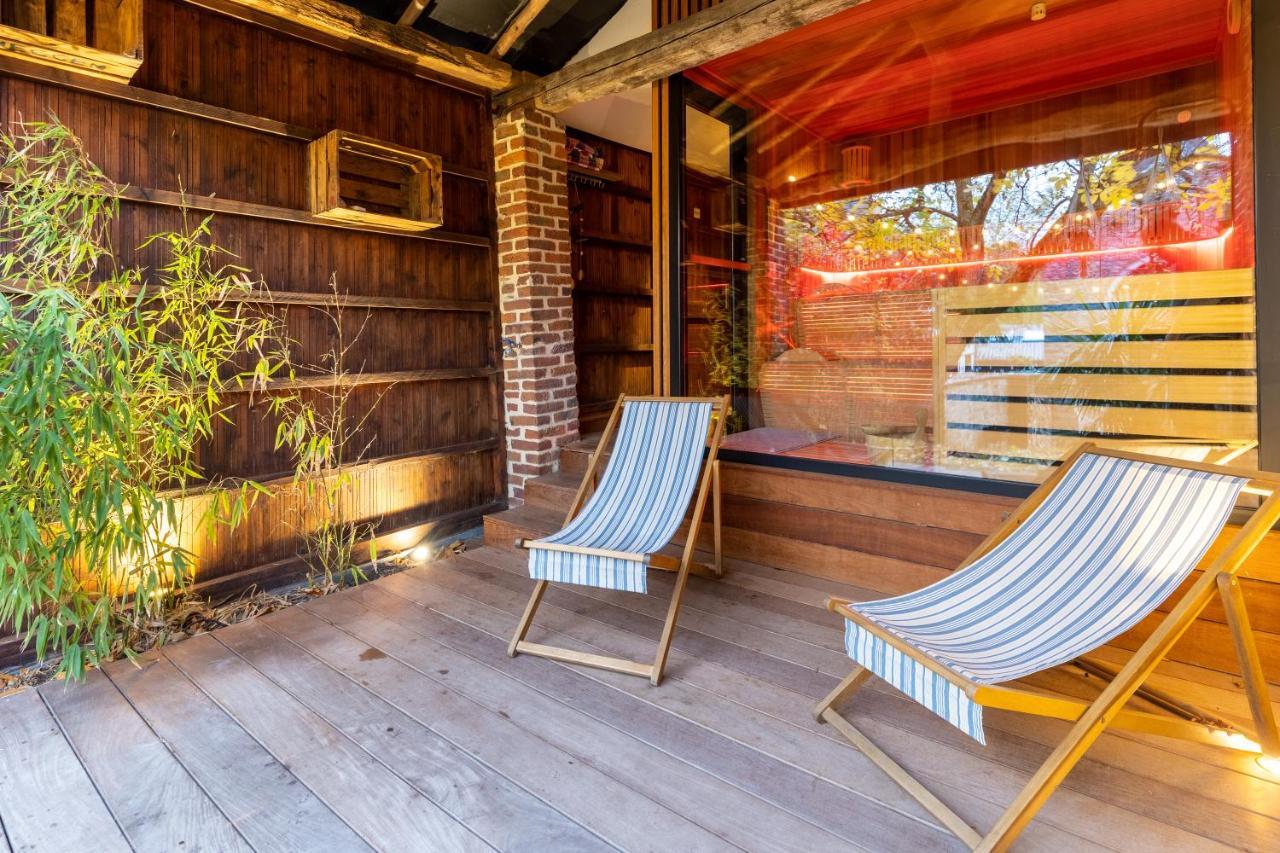 Villa Tynil Saint Jean: Renovated Old Barn + Nordic Bath à Aubel Extérieur photo